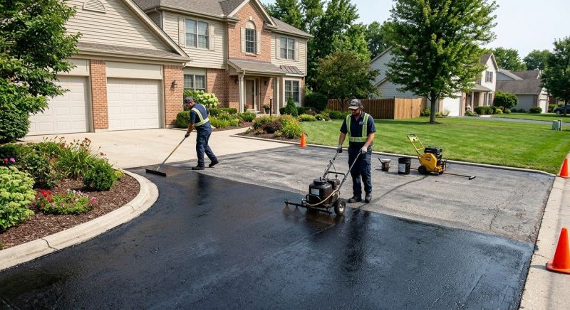 Asphalt Driveway Sealing in Greenville, SC